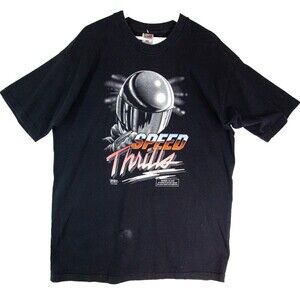 Race Face Speed Thrills Graphic T Shirt Vintage 90's Racing Men's Size XXL Flaws